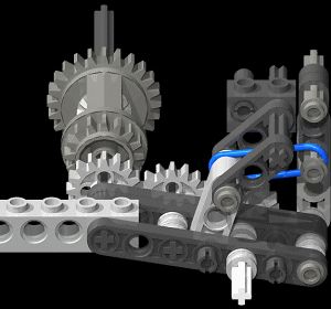 Lego Mobile Crane Model - All Terrain - Lego Construction Site Engineering Animation, Mechanical Linkages, Lego Technic Truck, Lego Mechanics, Lego Gears, Lego Technic Sets, Lego Techniques, Mobile Crane, Futuristic Helmet