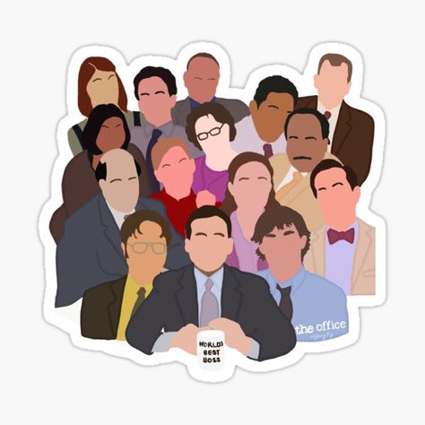 The Office Clipart, The Office Stickers Printable, The Office Cartoon, The Office Illustration, The Office Icons, Creed The Office, The Office Art, Kevin The Office, Office Clipart