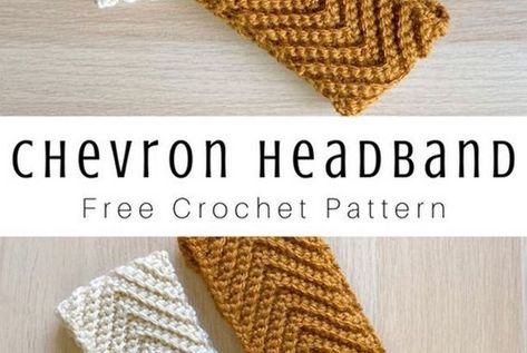 Gray Skies Crochet Chevron Headband - Free Pattern Classy Crochet, Knitted Headband Free Pattern, Crochet Patterns Baby Girl, Crochet Patterns Baby Boy, Crochet Project Free, Crochet Chevron, Chevron Crochet, Headband Crochet, Knit Headband Pattern