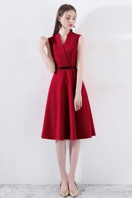 Burgundy Fitted Halter Cocktail Dress with Ruffles - $73.7 #HTX86101 - SheProm.com Burgundy Formal Dress, Formal Shorts, Halter Cocktail Dress, Prom Dresses Formal, Career Dress, Burgundy Dress, Casual Clothes, Cheap Prom Dresses, Dresses Evening