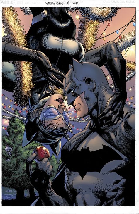 Catwoman Christmas, Jim Lee Batman, Jim Lee Art, Batman Catwoman, Catwoman Comic, Thanos Marvel, I Am Batman, Batman Artwork, Batman And Catwoman