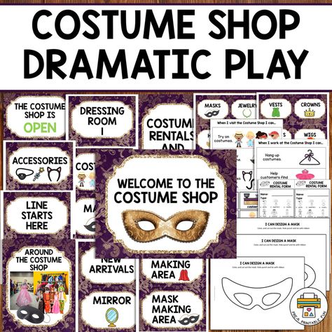 Early Childhood Education Programs, Dramatic Play Center, Dramatic Play Printables, Dramatic Play Preschool, Preschool Teachers, Preschool Projects, Dramatic Play Centers, Halloween Preschool, Fall Preschool