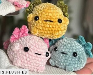 PATRONES AMIGURUMI GRATIS: PATRON GRATIS AXOLOTL AMIGURUMI 68429 Amigurumi Axolotl, Baby Axolotl, Crochet Lovers, Pattern Baby, Buzz Lightyear, Amigurumi Free, Amigurumi Toys, Crochet Baby Patterns, Love Crochet