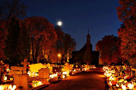 All Saints' Day 2011 in Żabno All Saints Day Aesthetic, Beautiful Cemeteries, Witch City, Inktober 2023, All Souls Day, All Saints Day, Fairy Queen, All Souls, Have Faith In Yourself