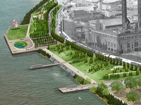 Riverfront Design, Riverfront Development, Physical Connection, City Skylines Game, Architect Magazine, Development Plan, Urban Nature, Urban Park, Urban Spaces