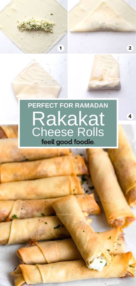 Halal Finger Foods, Lebanese Cheese Rolls, Cheese Spring Rolls Recipe, Arab Appetizers, Persian Appetizers For Party, Cheese Fatayer Recipe, Ramadan Appetizers, Ramadan Recipes Iftar Arabic Food, Ramadan Recipes Iftar Snacks