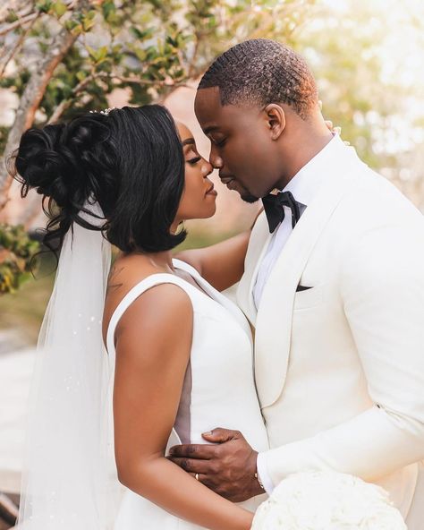 “Picture perfect” @soldat_tiffani + @terry_perryman via.@ynot_images 📸 Vendor Team: Photo: @ynot_images Planner: @jackiefrontiero Floral: @danasfloraldesign Hair: @haus_of_pretty_lounge Bridesmaids makeup: @itsjessmakeup Bride makeup: @jasminethemufa Bridesmaids dresses: @bellabridesmaidsbham Bride dress: @idobridalformal_montgomery Venue: @alleystation Bride And Groom Pictures Poses, Black Bride And Groom Pictures, Black Bride And Groom, Pretty Lounge, Poses For Bride And Groom, Poses For Bride, Bridesmaids Makeup, Bridesmaid Pictures, Wedding Portrait Poses