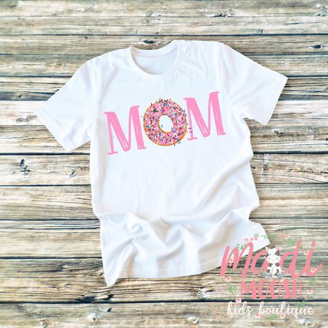 Donut Birthday Mom Shirt Doughnut Birthday Shirt Donut | Etsy Doughnut Birthday, Aunt Jackie, Donut Themed Birthday Party, Donut Shirt, Cricket Projects, Birthday Donuts, Kids Birthday Shirts, Donut Birthday Parties, Donut Birthday