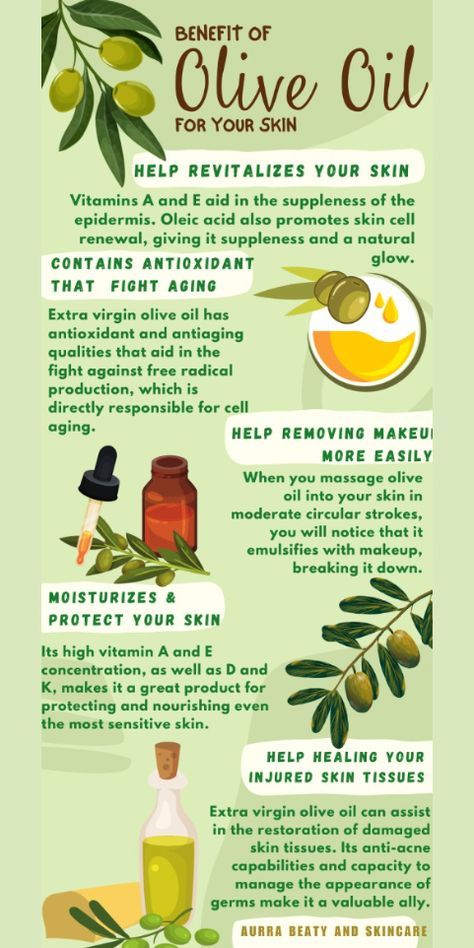 Olive Oil For Skin, Benefits Of Olive Oil, Olive Oil Skin Care, Olive Oil Skin, Olive Oil Benefits, Oil For Skin, Beauty Hacks Skincare, Hair Care Recipes, Oil Skin