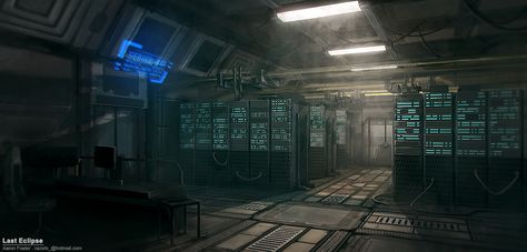 WIP - Sci Fi Server Room - Polycount Forum Mars Station, Sci Fi Computer, Sci Fi Room, Scifi Environment, Sci Fi Wallpaper, Server Room, Sci Fi Environment, Cyberpunk Art, Environment Concept Art