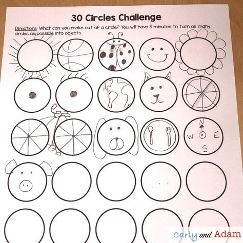 What Is Creativity, Creativity Challenge, Stem Elementary, Stem Careers, Circle Drawing, Classroom Freebies, Dot Day, Art Worksheets, Stem Challenges