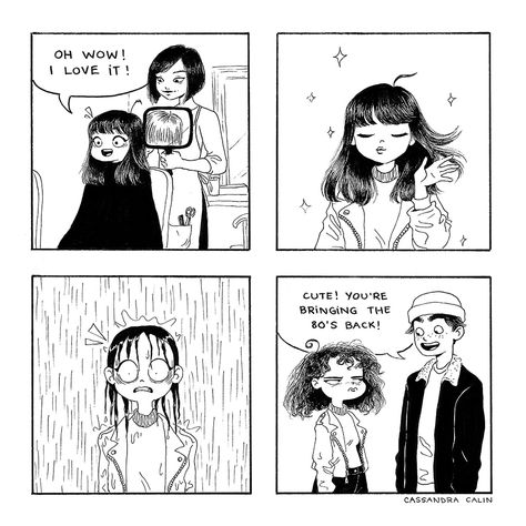 Cassandra Comics :: Hair expectations vs reality | Tapas C Cassandra Comics, Cassandra Comics, Cassandra Calin, C Cassandra, Women Problems, Funny Women, Funny Comic Strips, Online Comics, 10 Funniest