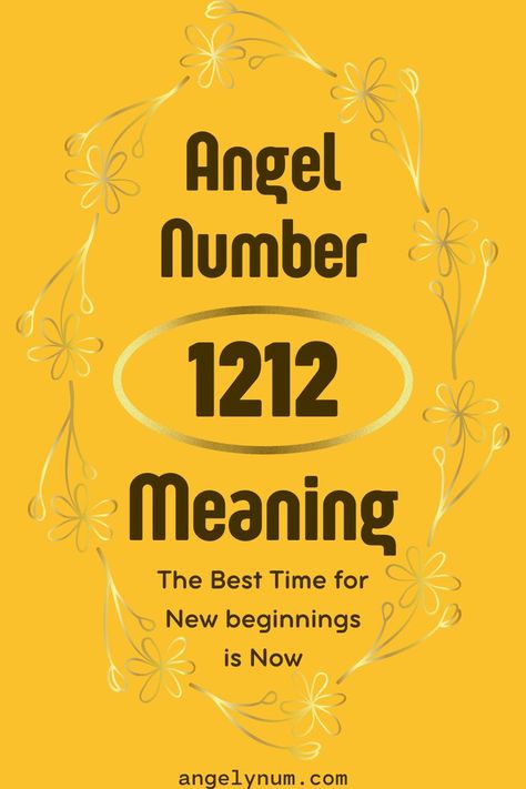 The meaning of Angel Number 1212 is telling you to be more self-aware and consider the spiritual significance of your life. Angel Numbers 1212, 1212 Meaning, Angel Number 1212, Angel Numbers 1111, Time For New Beginnings, Angel Number Meanings, Number Meanings, Angel Number, Angel Numbers