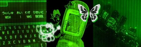 Green Cybercore Banner, Green Cybercore Header, Neon Green Banner Gif, Neon Green Discord Banner, Neon Green Twitter Header, Green Y2k Header, Green Black Header, Green Cybercore Wallpaper, Black And Green Banner