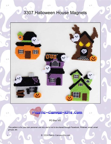 Plastic Canvas Magnets Pattern Free, Perleplader Ideas, Canvas Ornaments, Miscellaneous Gifts, Plastic Canvas Stitches, Plastic Canvas Ornaments, Magnetic Tape, Diy Perler Bead Crafts, Halloween Beads