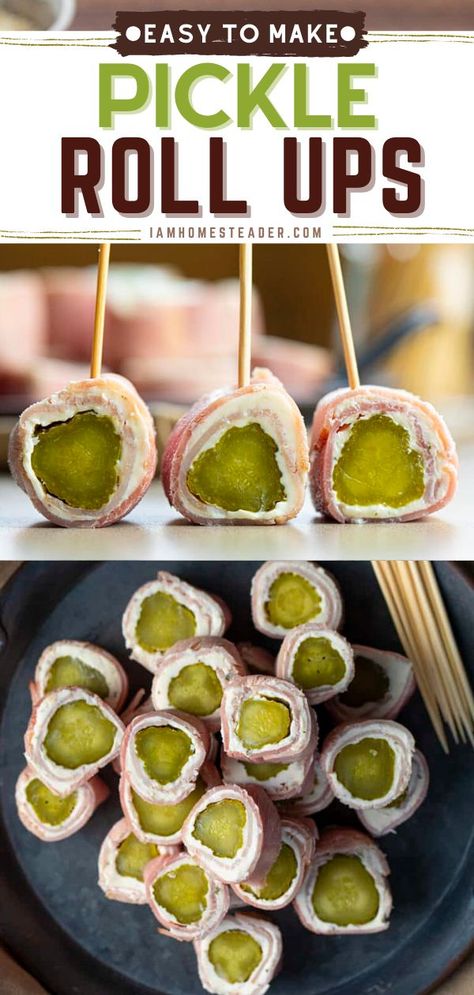 Pinwheel Recipe, Pickle Roll Ups, Pickle Wraps, Ham Roll Ups, Pickle Appetizers, Easy Pickle, Cream Cheese Roll Up, Dill Pickle Recipe, Pinwheel Appetizers