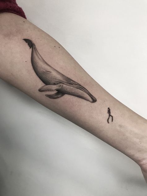 Whale Coverup Tattoo, Minke Whale Tattoo, Hump Back Whale Tattoo, 52 Hertz Whale Tattoo, Blue Whale Tattoo, 52 Hertz Whale, Cool Nature Tattoos, Tattoo Whale, Humpback Whale Tattoo