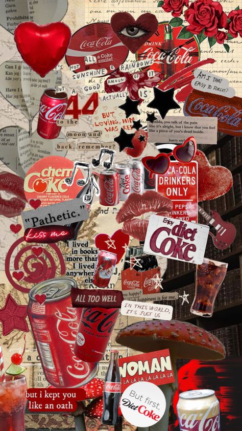 #cocacola #coke tribute❤️ Coke Wallpaper, Background Screensavers, Coca Cola Wallpaper, Trippy Iphone Wallpaper, Screen Savers, Just For Laughs Videos, Wallpaper Aesthetic, Your Aesthetic, Connect With People