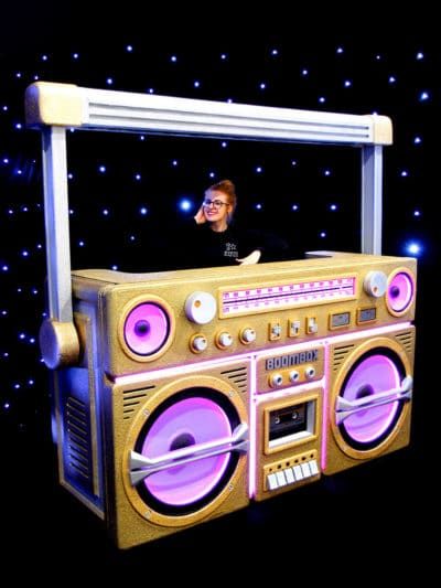 Boombox Prop, 90s Theme Party, 80s Theme Party, Rock Star Party, Stage Props, 70s Party, 80s Theme, Event Props, Event Stage