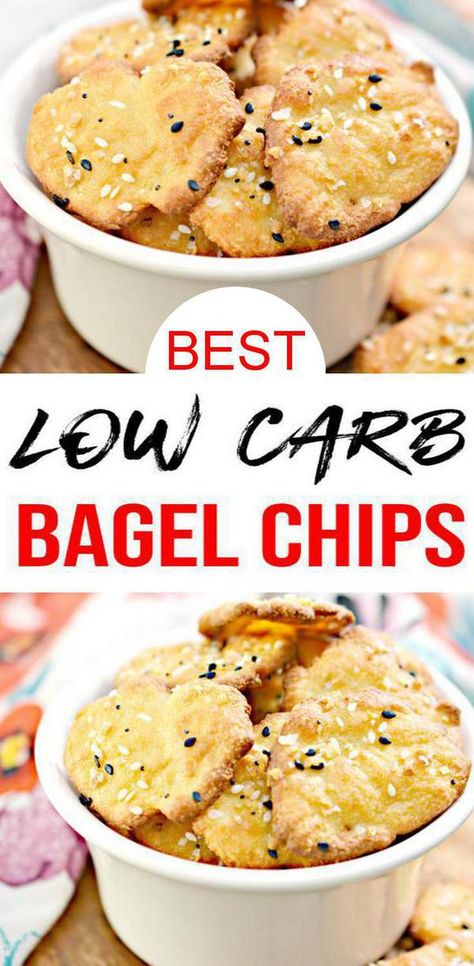 Check out these everything but the bagel chips.Best bagel chips that are keto friendly.Yummy low carb crackers.Easy keto bagel chips for low carb snacks, low carb appetizers or finger foods for parties. Great gameday food snacks. Low carb bagel chips that are crispy & yummy.Gluten free crackers to please any crowd.Serve bagel chips for Thanksgiving appetizers or Christmas appetizers. Get ready to bake up the best DIY crackers.For more keto low carb #crackers see KimspiredDIY #snacks Bagel Chips Recipe, Low Carb Bagel, New Years Eve Appetizers, Keto Bagel, Easy Homemade Snacks, Keto Crackers, Low Carb Bagels, Chip Recipe, Gluten Free Bagels