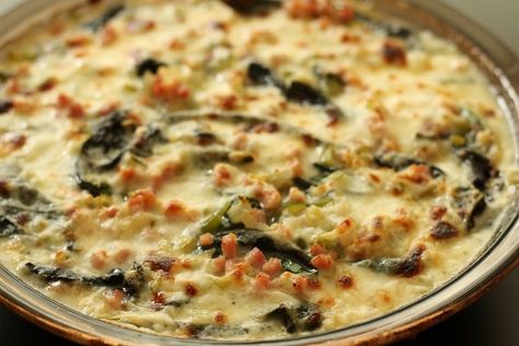 Swiss Chard Recipes Easy, Swiss Chard Recipes, Chard Recipes, Gratin Dish, Savory Food, Cheesy Sauce, Swiss Chard, Dinner Is Served, Healthy Side Dishes