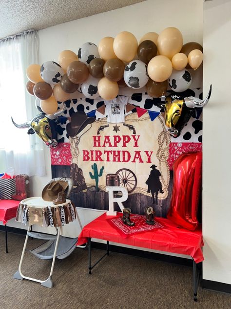 Rodeo Birthday 2, 2nd Birthday Party Rodeo, Rodeo Themed 1st Birthday Cake, My First Rodeo Birthday Decorations, My First Rodeo Decor, Second Rodeo Birthday Party Boy, Rodeo Themed Third Birthday, Cowboy Themed Second Birthday, Bull Riding Birthday Party