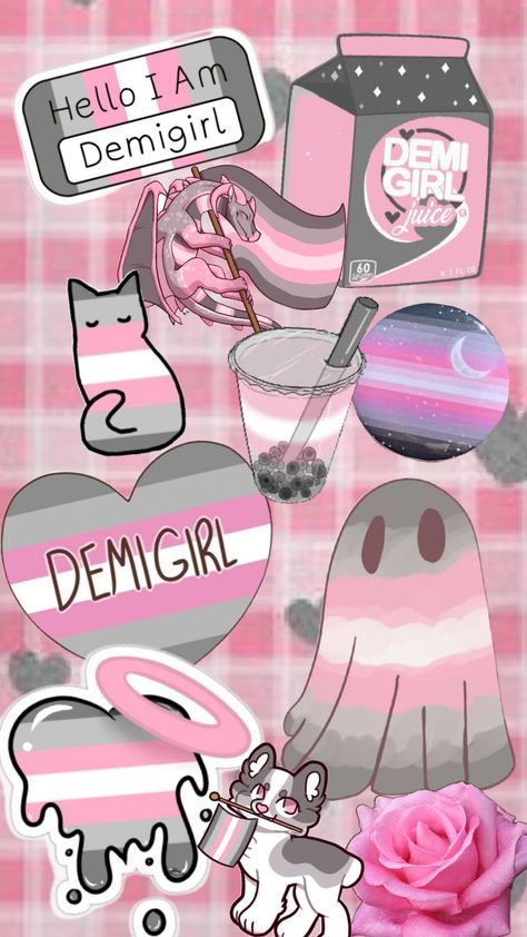 I'm not a demi girl just felt like doing this #demi girl#demi#girl Demi Girl Aesthetic, Demi Girl Flag, Demi Romantic, Wallpaper Lgbt, Demi Girl, Gay Quotes, Coming Out Stories, Bear Drawings, Pride Stuff