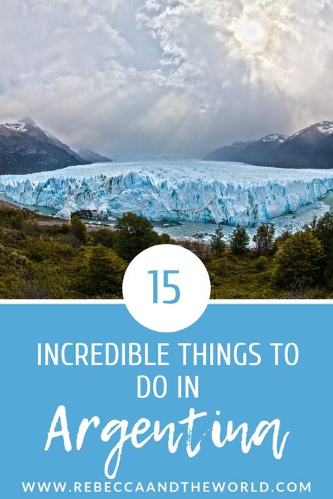 As the second largest country in South America, there are so many things to do in Argentina. Check out this list of 15 of the best Argentina tourist attractions. From walking on a glacier to tasting delicious wines to experiencing Oktoberfest, there's something for everyone in Argentina. Argentina Itinerary, Uruguay Travel, Argentina Culture, Perito Moreno Glacier, South America Travel Destinations, Visit Argentina, Latin America Travel, South America Destinations, Travel Secrets