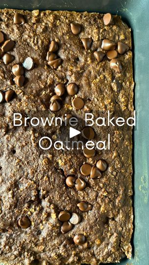 Brownie Baked Oatmeal, Nutrition Consultant, Feed A Crowd, No Bake Brownies, Baked Oatmeal, Feeding A Crowd, Delicious Breakfast, 2 Eggs, Breakfast Dishes