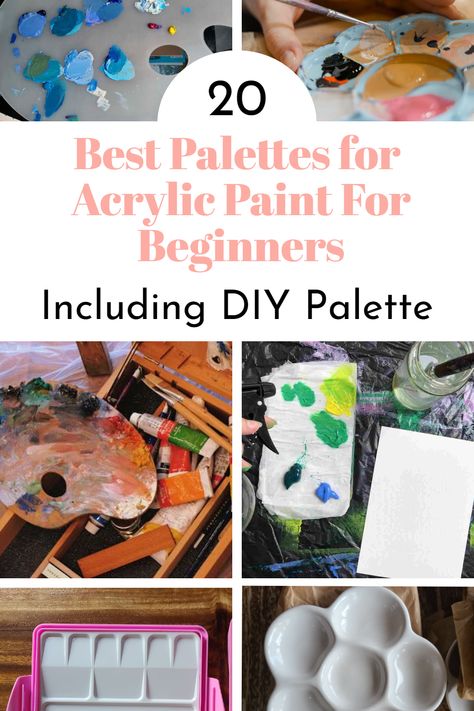 different acrylic paint palettes Best Acrylic Paint, Paint For Beginners, Diy Acrylic Painting, Painting School, Paint Palettes, Outdoor Paint, Acrylic Painting For Beginners, Paint Palette, Paint Stain