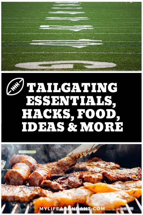 Tailgate Diy, Tailgaiting Food, Tailgating Hacks, Tailgating Essentials, Easy Tailgate Food, Football Tailgate Party, Tailgate Essentials, Tailgate Parties, Tailgating Recipes