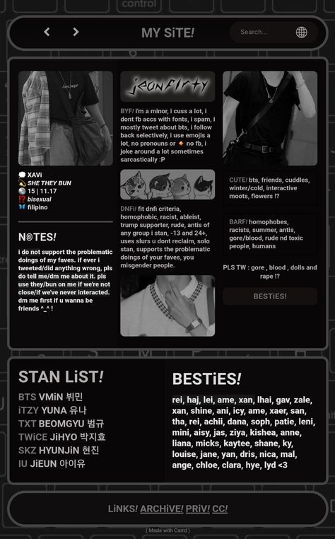 Carrd Inspo Template Dark, Carrd Inspo Dark, Cardd Inspo, Dark Site, Carrd Stuff, Rentry Inspo, Graphic Design Infographic, Infographic Poster, Carrd Inspo