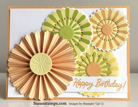 Cards With Rosettes, Simply Zinnia Dies, Pinwheel Party, Pinwheels Party, Birthday Sentiments, Peach Pie, Summer Cards, Cricut Cards, Crafts Projects