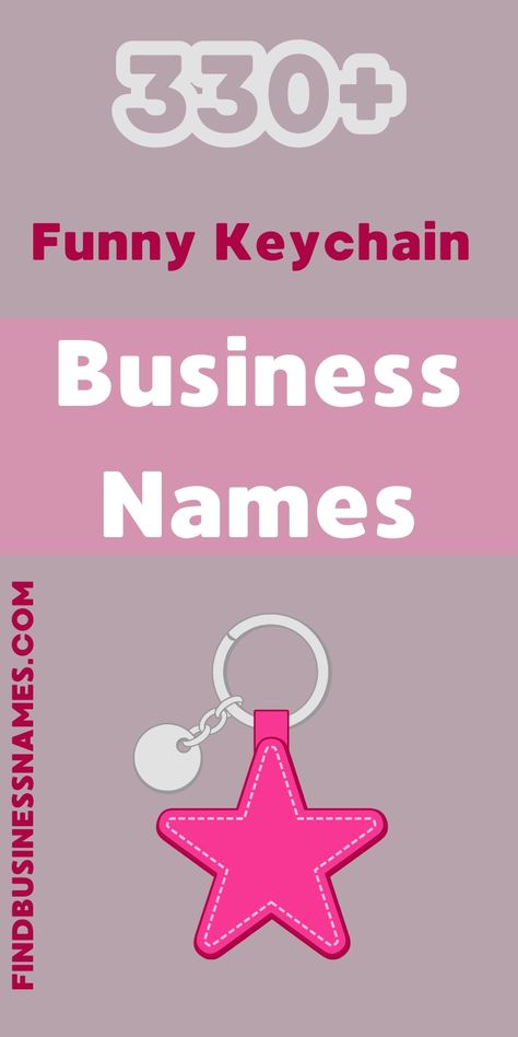 Need a chuckle? Check out these hilarious funny keychain business names that'll make you smile! 

Perfect for sparking creativity and adding a touch of humor to your brand. 

#funnykeychainbusinessnames Funny Business Names, Cute Business Names, Keychain Business, Shop Name Ideas, Funny Keychain, Attract Customers, Hilarious Funny, Key Tags, How To Attract Customers