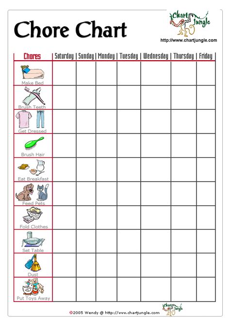 A chore chart for the little ones who can't read, but can identify with the pictures! Morning Chores, Free Printable Chore Charts, Chore Board, Daily Chores, Chore Charts, Printable Chore Chart, Routine Chart, Chore Chart Kids, Behaviour Chart