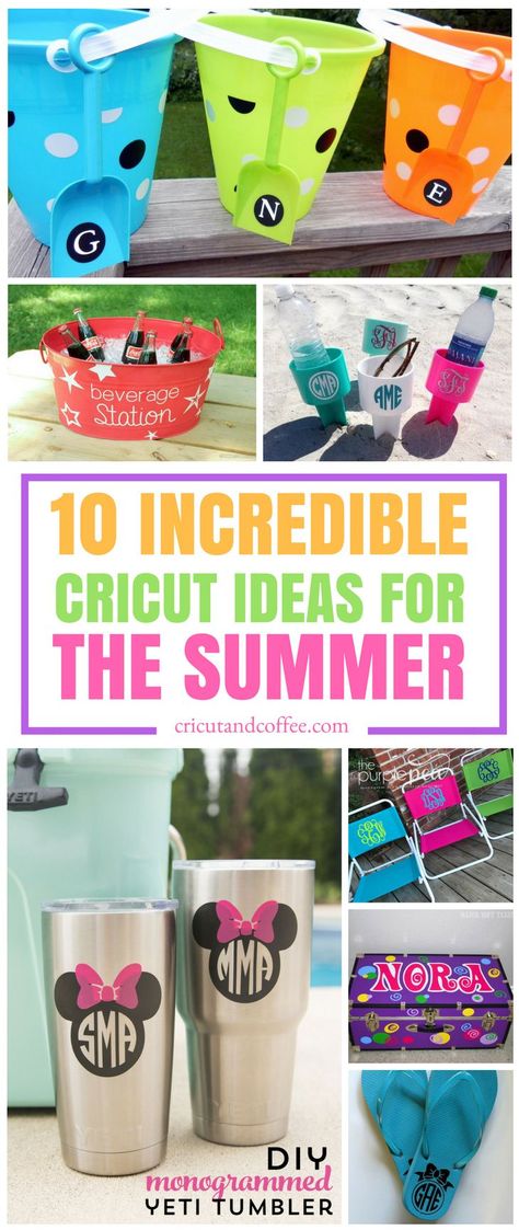 I honestly can not wait for the summer to get here so I can try to make some of these Cricut projects. SHARE and REPIN! #summer #cricut #cricutideas #cricutexploreone #cricutexploreair2 #crafts #diy #summercrafts #summerprojects Summer Diy Projects, Diy Summer Crafts, Maker Project, Summer Crafts For Kids, Diy Cricut, Summer Projects, Easter Crafts For Kids, Cricut Creations, Summer Diy