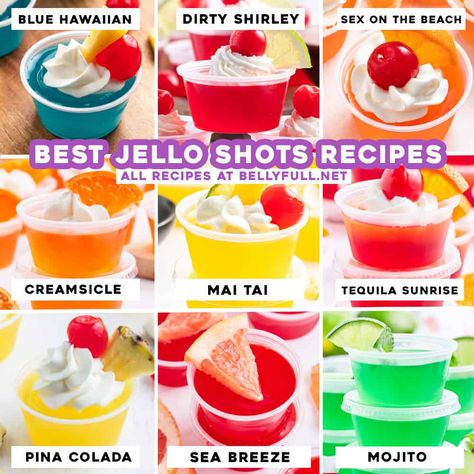 Jello Shots For 21st Birthday, Jelloshots Recipes Vodka, Jello Shots Vanilla Vodka, Jello Shots Flavors, Jello Shots Raspberry, Game Day Jello Shots, Boozy Jello Shots, Flavored Jello Shots, Alcohol Jello Shots Recipes