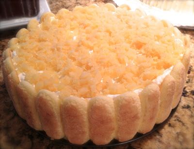 all about amanda's food: lady finger pineapple pie Lady Fingers Dessert, Pineapple Cheesecake, Pineapple Pie, Pineapple Dessert Recipes, Pineapple Desserts, Dessert Healthy, Torte Recipe, Delicious Deserts, Pineapple Recipes