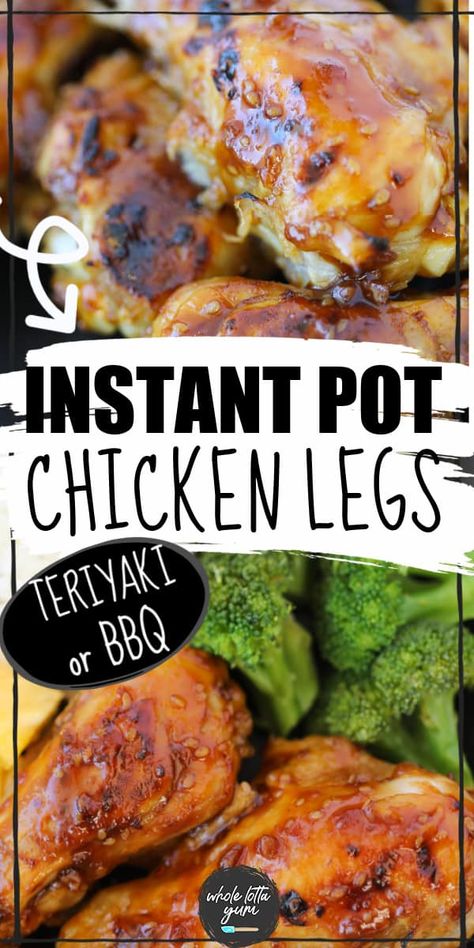 Instant Pot Frozen Chicken Recipes, Instant Pot Chicken Drumsticks, Chicken Recipes Low Carb, Instant Pot Frozen Chicken, Whole Lotta Yum, Diet Salad, Frozen Chicken Recipes, Easy Pressure Cooker Recipes, Chicken Leg Recipes