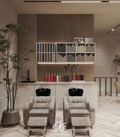 Gorgeous Beauty Salon , KSA :: Behance Barber Shop Design Interior, Hairdresser Salon Design, Makeup Products Foundation, Small Salon Designs, Salon Decor Studio, Small Hair Salon, Hair Salon Interior Design, Home Hair Salons, Beauty Salon Furniture