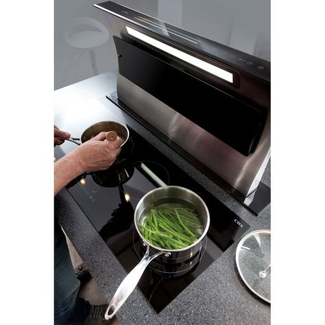 Downdraft, Ceiling or Island Extractor? | CDA Appliances Kitchen Island Extractor Fan, Island Extractor Fan, Ceiling Extractor Fan, Downdraft Vent, Ceiling Hood, Downdraft Extractor, Island Cooker Hoods, Kitchen Extractor, Island Hood