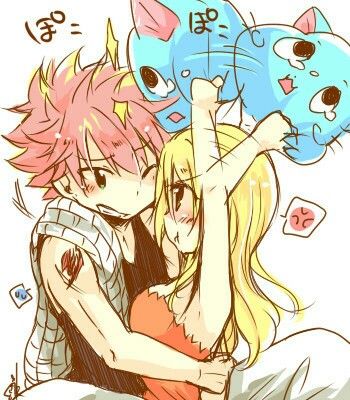 This so cute :D Nalu <3 Natsu x Lucy, Fairy Tail Nalu Fairy Tail, Fairy Tail Natsu And Lucy, Natsu X Lucy, Fairy Tail Love, Anime Fairy Tail, Fairy Tail Nalu, Fairy Tale Anime, Fairy Tail Lucy, Fairy Tail Guild