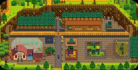 Stardew Valley Train Station, Stardew Farm Ideas, Stardew Valley House, Stardew Farm, Stardew Farms, Stardew Valley Ideas, Stardew Valley Layout, Stardew Valley Tips, Stardew Valley Farms