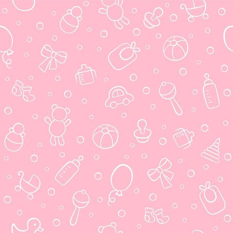 Baby cute seamless pattern. Pink girl texture. Kid background Kid Background, Dripping Paint Art, Cute Seamless Pattern, Whats Wallpaper, Girl Vector, Baby Logo, Kids Background, Girl Background, Wallpaper Iphone Neon