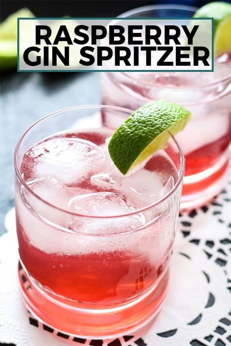 Raspberry Gin Cocktail, Gin Mixed Drinks, Gin Drink Recipes, Raspberry Gin, Raspberry Cocktail, Easy Alcoholic Drinks, Tonic Recipe, Gin Recipes, Gin Cocktail Recipes