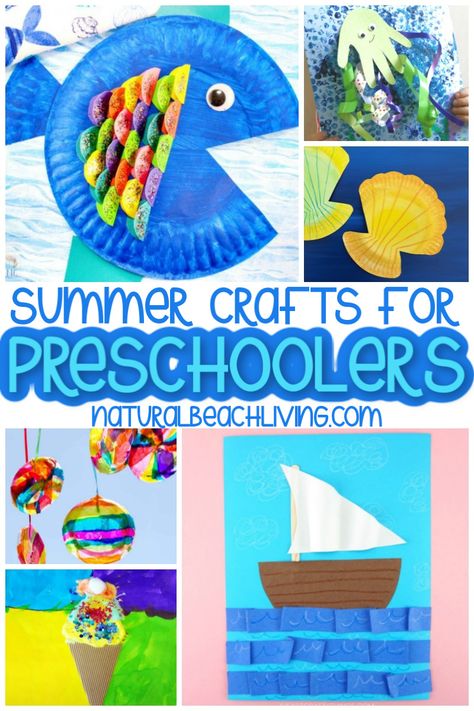 34+ Summer Preschool Crafts - Summer Art and Craft Activities - Natural Beach Living Summer Crafts For Preschoolers, Easy Summer Crafts, Fireworks Craft For Kids, Pineapple Crafts, Summer Preschool Crafts, Preschool Craft Activities, Watermelon Crafts, Sun Crafts, Fireworks Craft