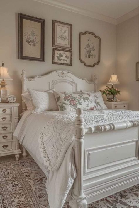 Antique Bedroom Ideas Vintage, Cozy Beige Bedroom, Beige Bedroom Ideas, Bedroom Solutions, Vintage Bedroom Ideas, Restful Bedrooms, Personalized Bedroom, Beautiful Bedrooms Master, Style Anglais