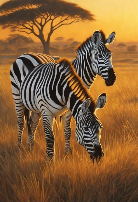 Zebras African sunset Check more at https://paintlyx.com/zebras-african-sunset/ Colorful Zebra Painting, Zebra Pictures, Wildlife Poster, Zebra Painting, Fierce Animals, Eagle Wallpaper, Zebra Art, African Sunset, Elephants Photos