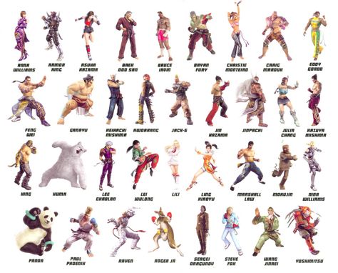 ¿Quién es su personaje favorito de Tekken ? Tekken Characters, Tekken Characters Female, Tekken Female Characters, Tekken 5 Characters, Tekken Wallpaper, Tekken Girls, Tekken 3, Tattoo Character, Tekken 3 Game Download