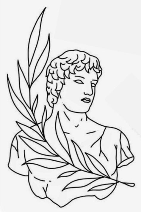 Roman Drawings, Engraving Tattoo, Roman Statue, Easy Drawings Sketches, Greek Art, Guided Drawing, Aesthetic Colors, Tattoo Design Drawings, Tattoo Stencils